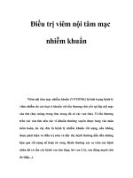 Điều trị viêm nội tâm mạc nhiễm khuẩn pptx