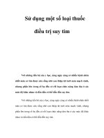 Sử dụng một số loại thuốc điều trị suy tim pdf