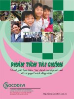 Phân tích tài chính: Đánh giá sức khỏe tài chính của hợp tác xã để quyết sách đúng đắn docx