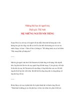 Những bài học từ người mẹ - MẸ NHỮNG NGƯỜI NỔI TIẾNG docx