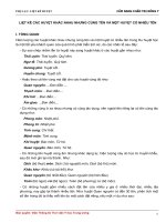 CẨM NANG CHẨN TRỊ ĐÔNG Y - LIỆT KÊ HUYỆT doc