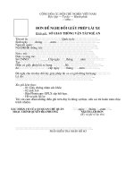 Mẫu đơn đề nghị đổi giấy phép lái xe ppsx