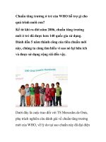 Chuẩn tăng trưởng ở trẻ của WHO hỗ trợ gì cho quá trình nuôi con? pot