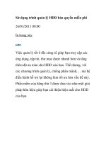 Sử dụng trình quản lý HDD bản quyền miễn phí pdf