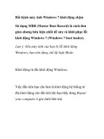 Bắt bệnh máy tính Windows 7 khởi động chậm pptx