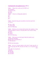 Tuyển tập bộ đề 5 trắc nghiệm hóa học ( phần 3) pptx