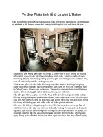 Vẻ đẹp Pháp tinh tế ở cà phê L''''Usine pptx