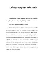 Chất độc trong thực phẩm, thuốc docx