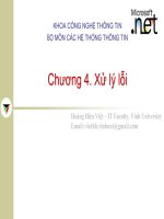 Hệ thống thông tin - Chương 4 pptx