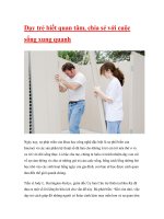 Dạy trẻ biết quan tâm, chia sẻ với cuộc sống xung quanh ppsx