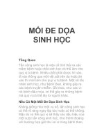 MỐI ĐE DỌA SINH HỌC docx