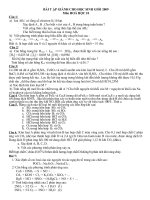 BÀI TẬP GIÀNH CHO HỌC SINH GIỎI HÓA LỚP 10 ppt