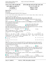 Đề thi thử hoá năm 2011- Trung tâm luyện thi pdf