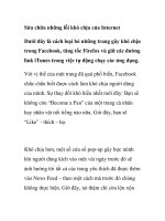 Sửa chữa những lỗi khó chịu của Internet potx