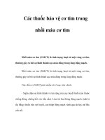 Các thuốc bảo vệ cơ tim trong nhồi máu cơ tim pot