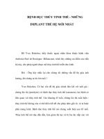 BỆNH ĐỤC THỦY TINH THẾ : NHỮNG IMPLANT THẾ HỆ MỚI NHẤT ppt