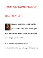Thành ngữ COME HELL OR HIGH WATER docx