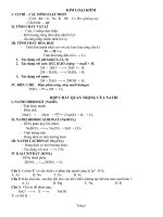 ĐỀ CƯƠNG ÔN TẬP HOÁ HỌC 12 pps