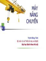 [Cơ Sở Thiết Kế] Máy Nâng Chuyển - Ts. Trịnh Đồng Tính phần 1 pptx