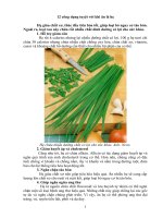 12 công dụng bất ngờ khi ăn lá hẹ