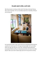 Cà phê sách chiều cuối tuần pot