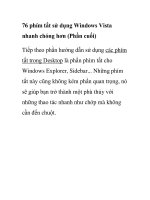 76 phím tắt sử dụng Windows Vista nhanh chóng hơn (Phần cuối) pdf