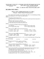 KÌ THI HỌC SINH GIỎI THÍ NGHIỆM THỰC TRUNG HỌC CƠ SỞ - NĂM HỌC 2004-2005 potx
