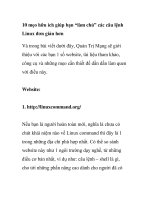 10 mẹo hữu ích giúp bạn “làm chủ” các câu lệnh Linux đơn giản hơn ppt