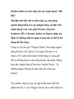 Firefox kiểm tra bảo mật cho các trình duyệt “đối thủ” ppt