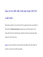 Quy trình để viết một bài luận IELTS xuất sắc! pot