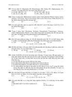 Trắc nghiệm Hóa hữu cơ - Phần 6 pptx