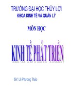 Bài giảng: Kinh tế phát triển ppsx