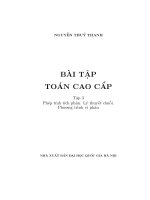 Bài tập toán cao cấp tập 3 pdf