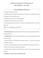 NỘI DUNG ÔN THI HỌC KÌ II MÔN SINH KHỐI 11 – BAN CƠ BẢNBài potx