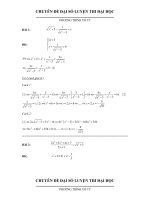 Luyện thi đại học - phương trình vô tỷ pot