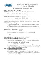 Đề ôn tập toán - số 1 khối B pdf