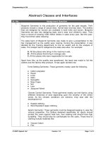 Programming in C# - Abstract Classes and Interfaces docx