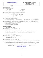 Đề ôn thi học kỳ 2 môn toán lớp 11 - Đề số 5 docx