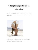 8 động tác yoga cho làn da mịn màng pptx