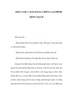 MỘT CUỘC CÁCH MẠNG CHỐNG LẠI PHÌNH ĐỘNG MẠCH doc