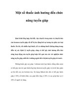 Một số thuốc ảnh hưởng đến chức năng tuyến giáp pptx