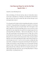 Cuộc Sống Lang Thang Của Anh Em Nhà Nhện (Nguyễn Sĩ Mai) – 1 pptx