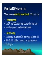 Sản xuất doanh nghiệp - Phương pháp thống kê phần 3 pptx