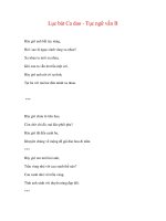 Lục bát Ca dao - Tục ngữ vần B ppt