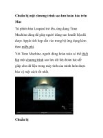 Chuẩn bị một chương trình sao lưu hoàn hảo trên Mac docx