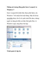 Những nét tương đồng giữa Snow Leopard và Windows 7 doc