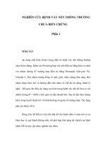 NGHIÊN CỨU BỆNH VẨY NẾN THÔNG THƯỜNG CHƯA BIẾN CHỨNG - Phần 1 docx
