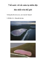 7 hồ nước với sắc màu tự nhiên độc đáo nhất trên thế giới potx