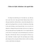 Chăm sóc bệnh Alzheimer cho người thân pps