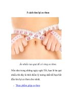 5 cách tìm lại eo thon ppt